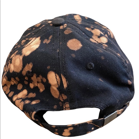 Vintage Tie-Dye Black Yellow Wu-Tang Clan Adjustable Slide Back Hat One Size - Picture 4 of 5